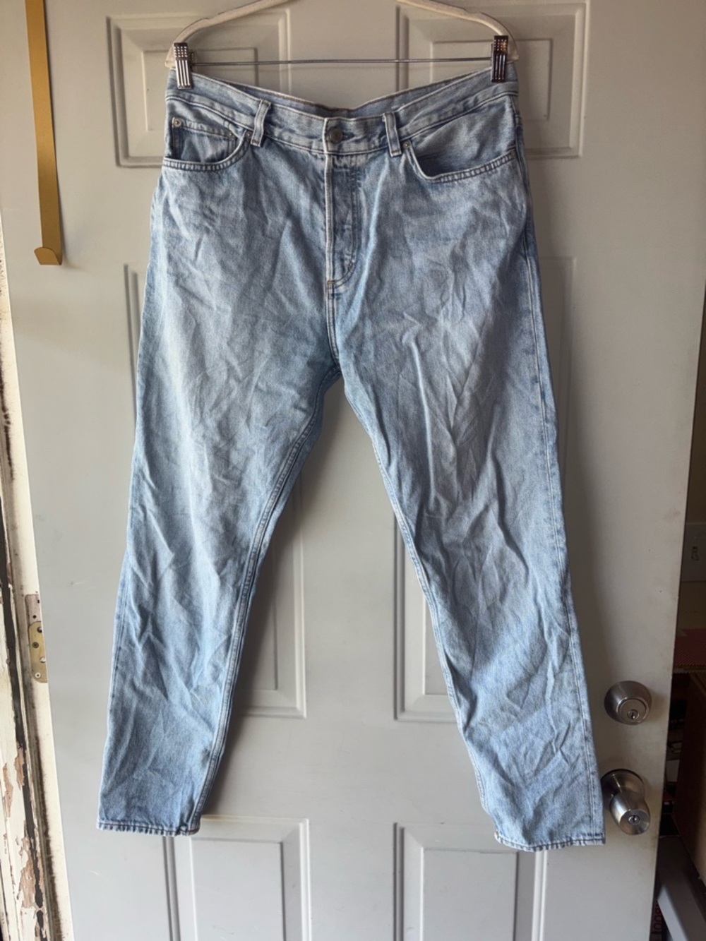 COS tapered leg mid rise jeans size 33